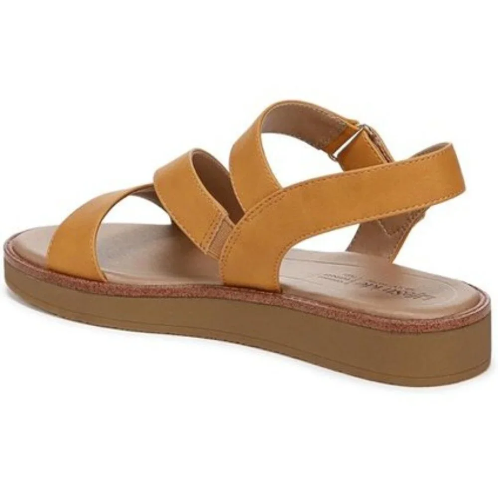 NIB LifeStride Women’s Waverly Sandal – Inca Gold, Size 8W